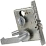 Schlage L-Series Commercial Grade 1 Mortise Privacy Door Lever Set with Outside Coin Turn Satin Chrome