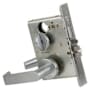 Schlage L-Series Commercial Grade 1 Mortise Keyed Entry Single Cylinder Dormitory Lock Door Lever Set with Deadbolt Satin Chrome