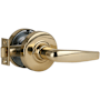 Schlage Athens Heavy Duty Reversible Passage Door Lever Set - BHMA Grade 1 Polished Brass