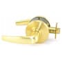 Schlage Athens Heavy Duty Reversible Passage Door Lever Set - BHMA Grade 1 Satin Brass