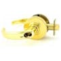 Schlage Sparta Commercial ANSI Grade 1 Keyed Entry Door Lever Set for Secured Entrances Polished Brass