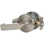 Schlage Rhodes Heavy Duty Storeroom with Vandlgard Door Lever Set Satin Nickel