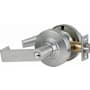 Schlage Rhodes Heavy Duty Storeroom with Vandlgard Door Lever Set Satin Chrome