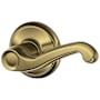 Schlage Flair Commercial Grade 2 Light Duty Right Handed Passage Lever Set Antique Brass