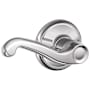Schlage Flair Commercial Grade 2 Light Duty Left Handed Passage Lever Set Polished Chrome