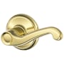 Schlage Flair Commercial Grade 2 Light Duty Right Handed Privacy Lever Set Polished Brass