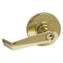 Schlage Saturn Commercial Grade 2 Light Duty Keyed Entry Lever Set Less Interchangeable Core (Core Options Provided) Polished Brass