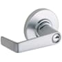 Schlage Saturn Commercial Grade 2 Light Duty Keyed Entry Lever Set Less Interchangeable Core (Core Options Provided) Satin Chrome