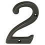 Schlage Classic House Number 2 Aged Bronze