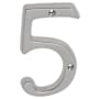 Schlage Classic House Number 5 Satin Nickel