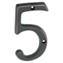 Schlage Classic House Number 5 Aged Bronze
