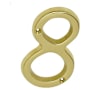 Schlage Classic House Number 8 Polished Brass