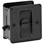 Schlage Solid Brass Privacy Pocket Door Lock Matte Black