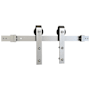 Schlage Strap Mount 96 Inch Sliding Barn Door Track and Fitting Set for Interior Use Stainless Steel