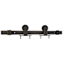 Schlage Top Mount 78 Inch Sliding Barn Door Track and Fitting Set for Interior Use Aged Bronze
