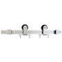 Schlage Top Mount 96 Inch Sliding Barn Door Track and Fitting Set for Interior Use Stainless Steel