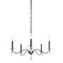 Schonbek Modique 5 Light 27" Wide Crystal Chandelier with Heritage Crystals Heirloom Bronze