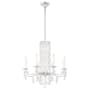 Schonbek Sarella 8 Light 30" Wide Crystal Chandelier with Heritage Crystals White