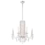 Schonbek Sarella 8 Light 30" Wide Crystal Chandelier with Heritage Crystals Antique Silver