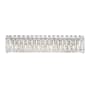 Schonbek Sarella 6 Light 6" Tall Wall Sconce with Heritage Crystals White