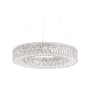 Schonbek Sarella 18 Light 36" Wide Crystal Pendant with Swarovski Crystals Polished Stainless Steel