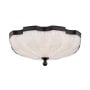 Schonbek Cupola 16" Wide LED Flush Mount Bowl Ceiling Fixture / Converts to Wall Sconce Black