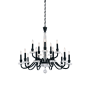 Schonbek Amadeus 15 Light 38" Wide Crystal Candle Style Chandelier Black