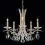 Schonbek Vesca 5 Light 23" Wide Crystal Chandelier with Heritage Crystals White