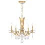 Schonbek Vesca 5 Light 23" Wide Crystal Chandelier with Heritage Crystals Heirloom Gold