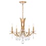 Schonbek Vesca 5 Light 23" Wide Crystal Chandelier with Heritage Crystals French Gold