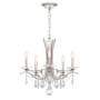 Schonbek Vesca 5 Light 23" Wide Crystal Chandelier with Heritage Crystals Antique Silver