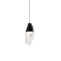 Schonbek Beyond Martini 3" Wide Single Light LED Optic Haze Crystal Mini Pendant Black