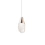 Schonbek Beyond Martini 3" Wide Single Light LED Optic Haze Crystal Mini Pendant Polished Nickel