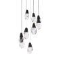 Schonbek Beyond Martini 9 Light 17" Wide LED Clear Optic Crystal Pendant Black