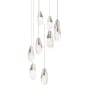 Schonbek Beyond Martini 17" Wide LED Optic Haze Crystal 9 Light Pendant Polished Nickel