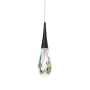 Schonbek Beyond Hibiscus 17" Wide Switchable Color Temperature LED Faceted Crystal Mini Pendant Black