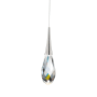 Schonbek Beyond Hibiscus 17" Wide Switchable Color Temperature LED Faceted Crystal Mini Pendant Polished Nickel