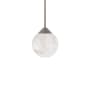 Schonbek Beyond Quest 6" Wide LED Crystal Mini Pendant Brushed Nickel