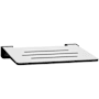 Seachrome SlimLine 19-3/8" Wide Wall Mounted Folding Shower Seat White / Matte Black