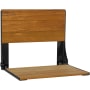 Seachrome Lifestyle & Wellness 18-15/16" Wall Mounted Folding Teak Wood Shower Seat Teak Wood / Black