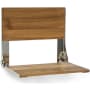 Seachrome Lifestyle & Wellness 18-15/16" Wall Mounted Folding Teak Wood Shower Seat Teak Wood / Polished