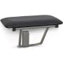 Seachrome Signature 18" Wall Mounted Folding Shower Seat with Padded Cushion Black