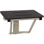 Seachrome Signature 22" Wall Mounted Phenolic Folding Shower Seat Matte Black