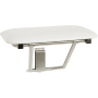 Seachrome Signature 28" Wall Mounted Folding Shower Seat with Padded Cushion White