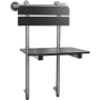 Seachrome Lifestyle & Wellness 18" Portable Folding Phenolic Shower Seat with Grab Bar Black