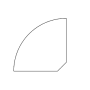 Shaw Regatta Teak 78" Long Engineered Hardwood Glue Down or Nail Down Quarter Round - Sold by Piece (6.5 LF/Piece) Mainsail