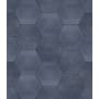 Shaw Halftone - 9" x 11" Hexagon Floor and Wall Tile - Glossy Visual - Sold by Carton (10.44 SF/Carton) Navy Sea