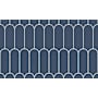 Shaw Elongated Fan 3" x 8" Encaustic Floor and Wall Tile - Matte Visual - Sold by Carton (5.06 SF/Carton) Navy