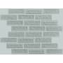 Shaw Geoscape - 13" x 14" Rectangle Brick Mosaic Wall Tile - Tile Visual - Sold by Sheet (1.16 SF/Sheet) Light Gray