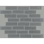 Shaw Geoscape - 13" x 14" Rectangle Brick Mosaic Wall Tile - Tile Visual - Sold by Sheet (1.16 SF/Sheet) Dark Gray